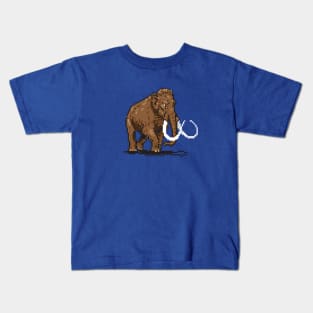 Prehistoric Pixels - Mammoth Kids T-Shirt